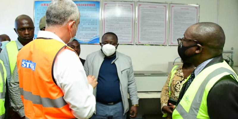 visite d'inspection du coordonnateur de l'APLC à l'aéroport de N'djili 