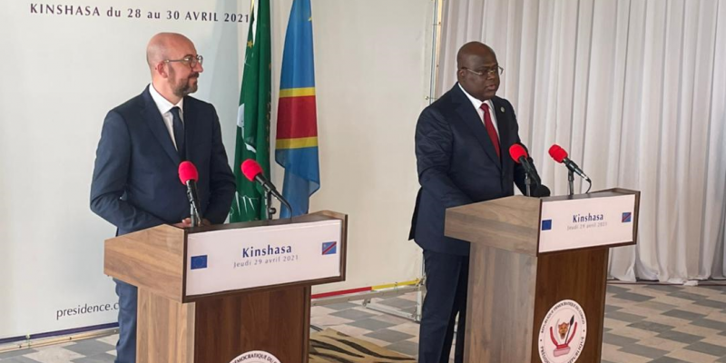 Charles Michel et Félix Tshisekedi/Ph ACTUALITE.CD 