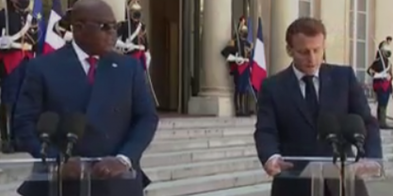 Félix Tshisekedi et Emmanuel Macron