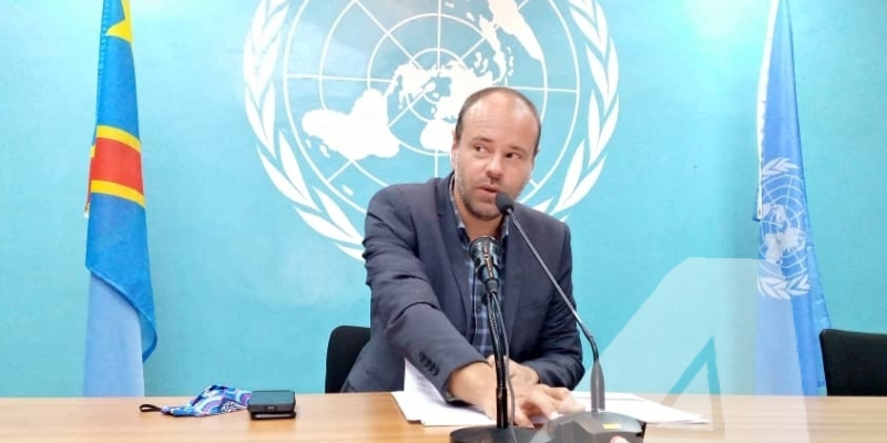 Mathias Gillman, porte-parole de la MONUSCO/Ph ACTUALITE.CD 