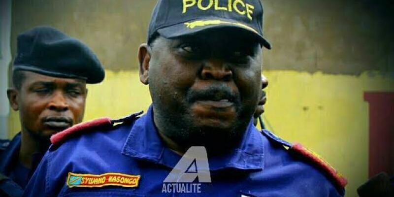 Le Commissaire Divisionnaire Adjoint de la police de Kinshasa, Kasongo Kitenge Sylvano. Ph. ACTUALITE.CD