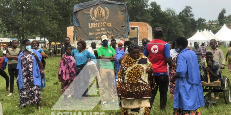 Les habitants de Goma évacués au Rwanda suite à l'éruption du volcan/Ph ACTUALITE.CD 