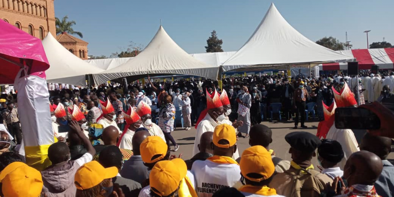 Cérémonie d'intronisation de l'Archevêque métropolitain de Lubumbashi/Ph ACTUALITE.CD 