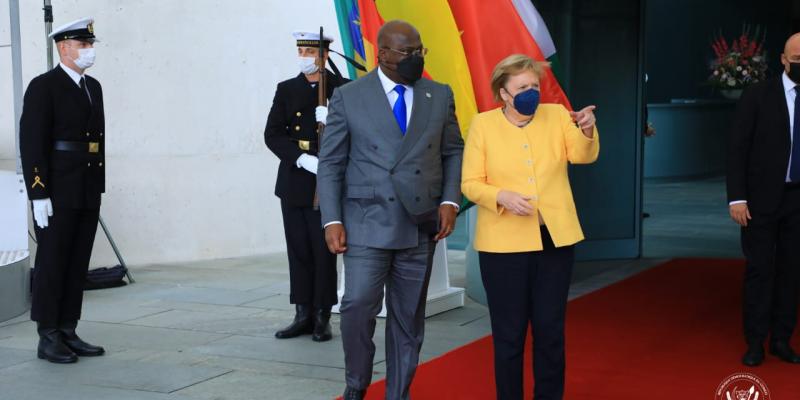 Félix Tshisekedi et Angela Merkel 