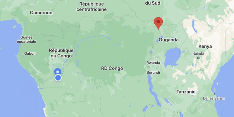 Localisation de Ariwara sur Google Map 