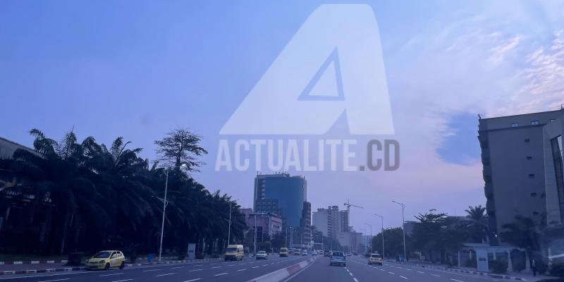 Une vue du boulevard du Boulevard du 30 juin à Kinshasa. PH. ACTUALITE.CD