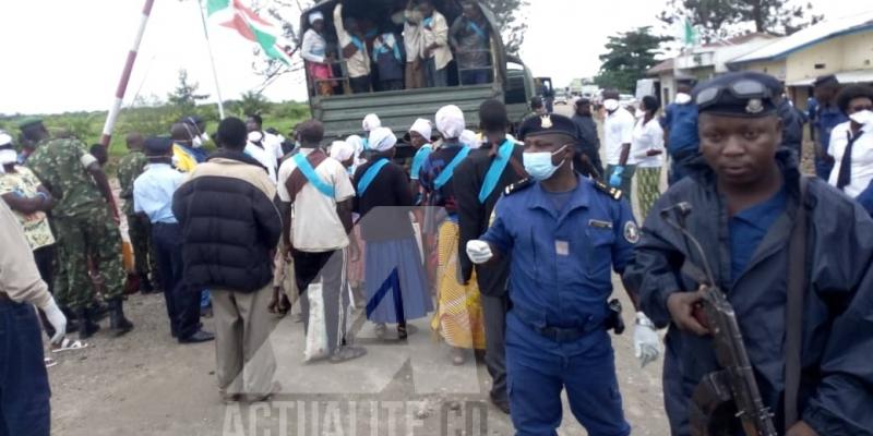 Les policiers burundais à Gatumba