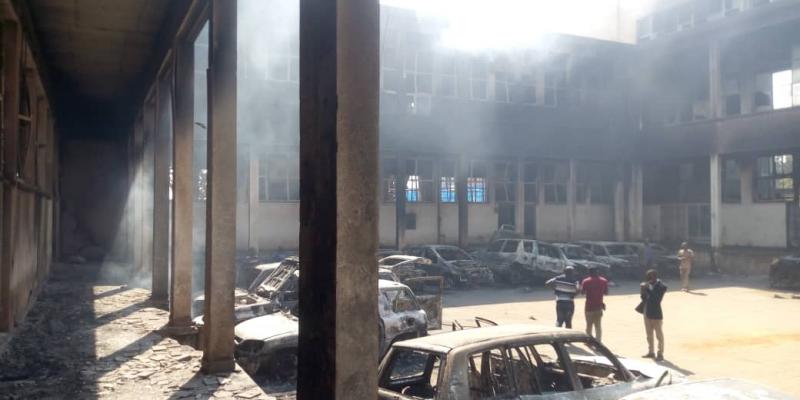 Incendie à la poste à Bukavu