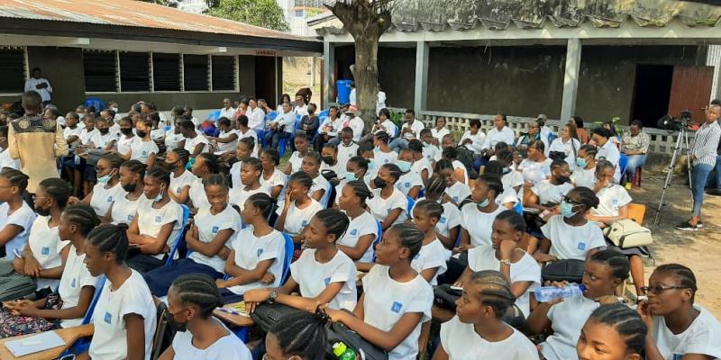 Les élèves du Lycée Motema Mpiko. Photo droits tiers