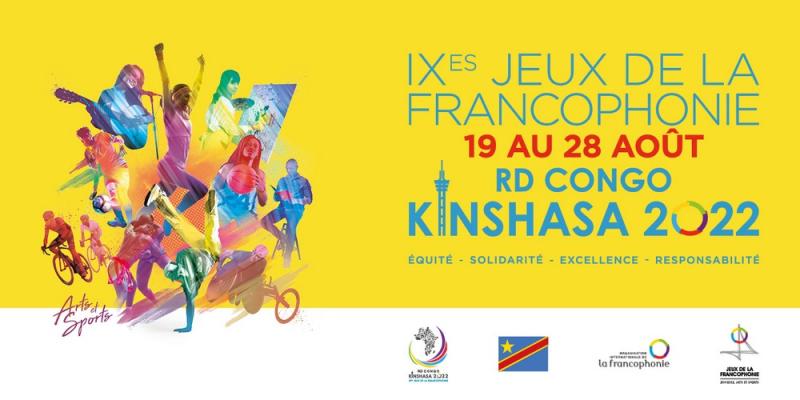 Visuel Jeux de la francophonie de Kinshasa.