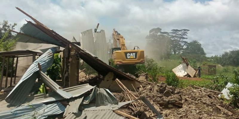 Déguerpissement à Durba. Photo droits tiers