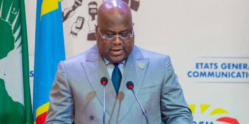 Félix Tshisekedi à la clôture des travaux des états généraux de la communication et des médias