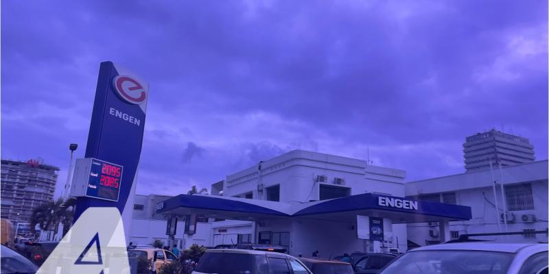 Une station-service Engen à Kinshasa