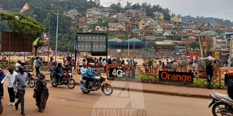 Une artère de la ville de Bukavu