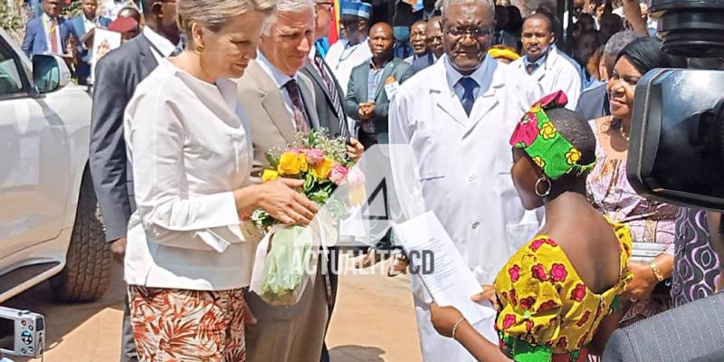 Denis Mukwege et le couple royal belge