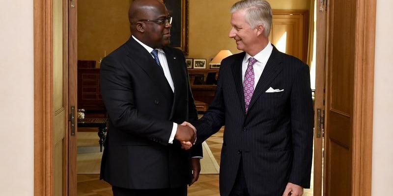 Le président Félix Tshisekedi et le Roi Philippe de Belgique 