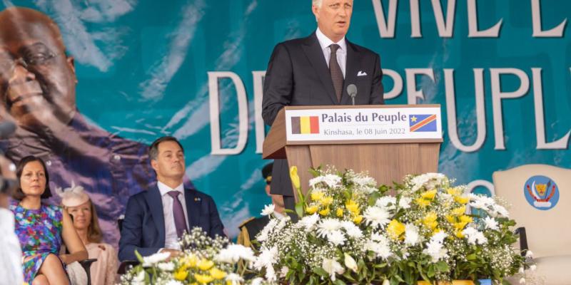 Roi Philippe au Palais du peuple