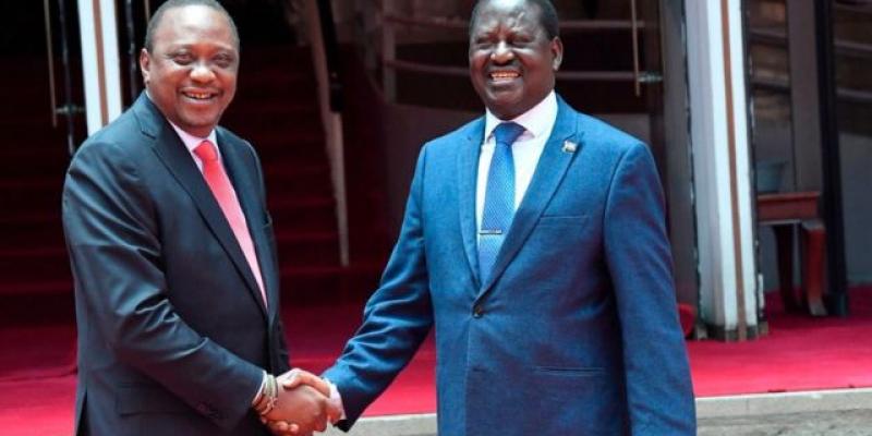 Uhuru Kenyatta et Raila Odinga 