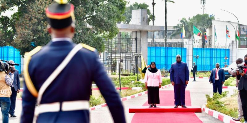 Samia Suluhu et Félix Tshisekedi