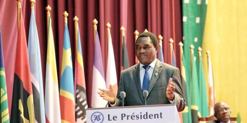 Hakainde Hichilema, président de la Zambie