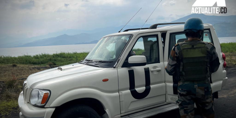 Un casque bleu en patrouille au Nord-Kivu