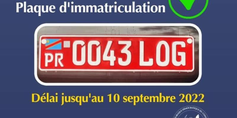 Nouvelle plaque d'immatriculation 