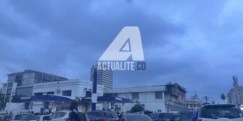 Une station-service à Kinshasa 