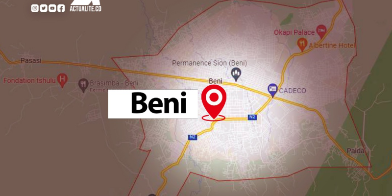 Carte du territoire de Beni