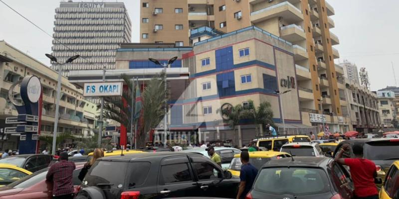 Une station-service sur l'avenue Colonel Ebeya à Gombe/Kinshasa 