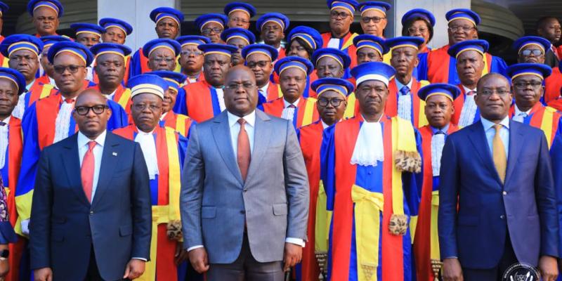 Félix Tshisekedi et les hauts magistrats de l'Ordre judiciaire et de l'Ordre administratif