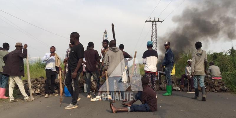 Manifestation à Nzulo