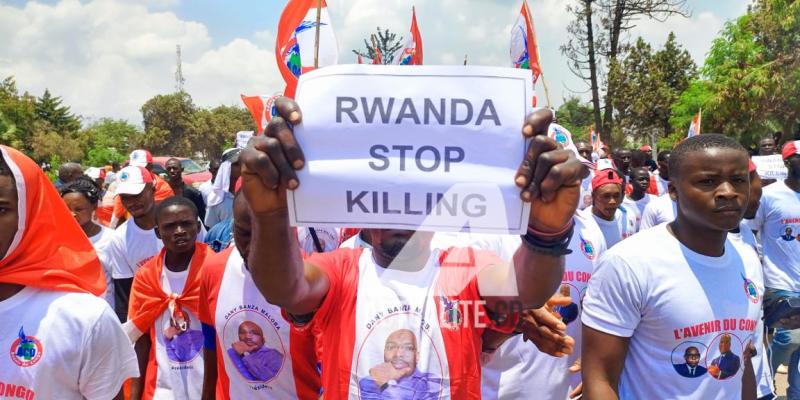 Manifestation contre la guerre dans l’Est congolais 