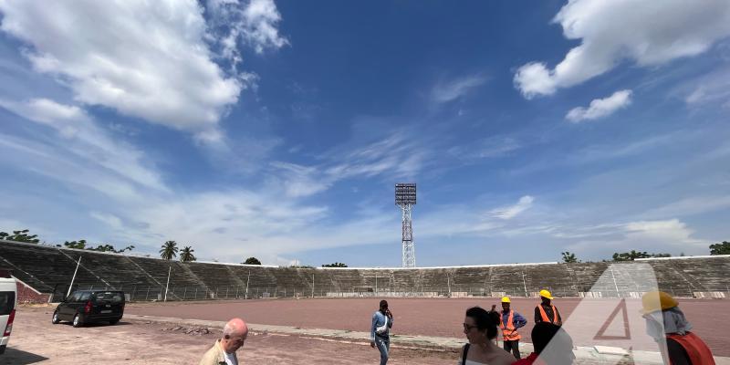 Stade Tata Raphaël en réhabilitation/Ph. ACTUALITE.CD