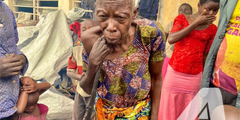 Les déplacés regroupés sur un site temporaire en RDC. Photo d’illustration/ACTUALITE.CD