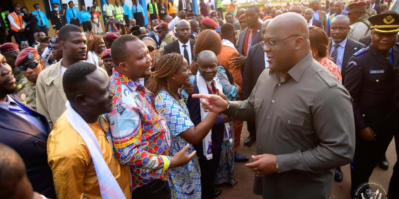 Félix Tshisekedi à Mbandaka