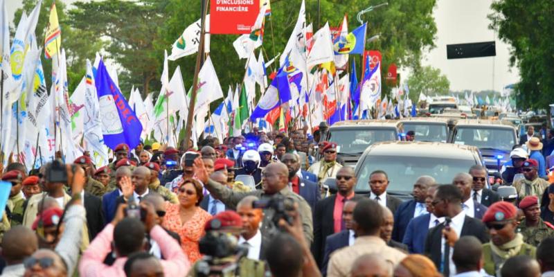 Félix Tshisekedi à Mbandaka