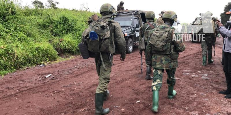 Les rebelles du M23 à Kibumba