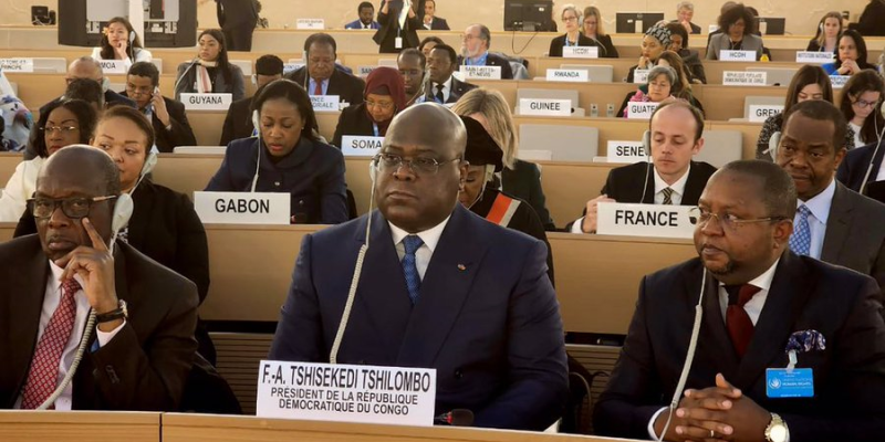 Félix Tshisekedi au Conseil des droits de l'homme à Genève