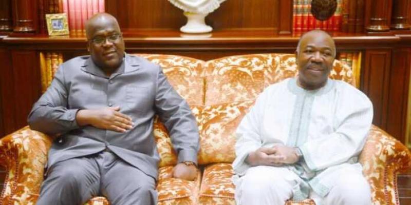 Tshisekedi et Ali Bongo. Photo droits tiers.