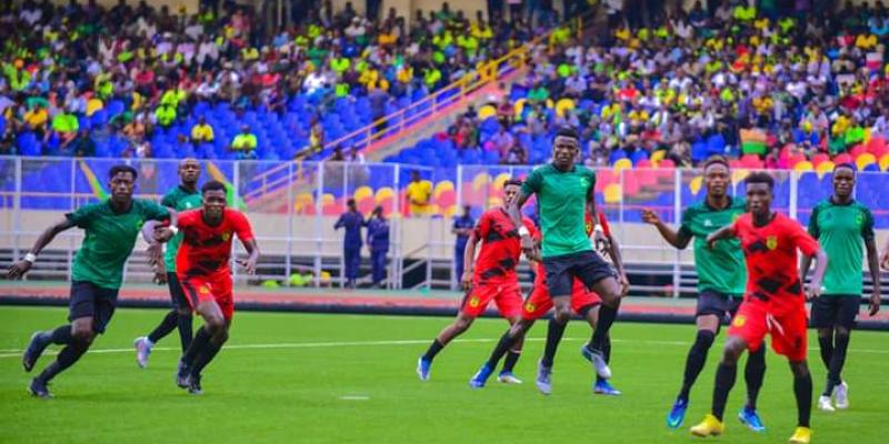 As Vclub lors d'un match du championnat national au stade des Martyrs 