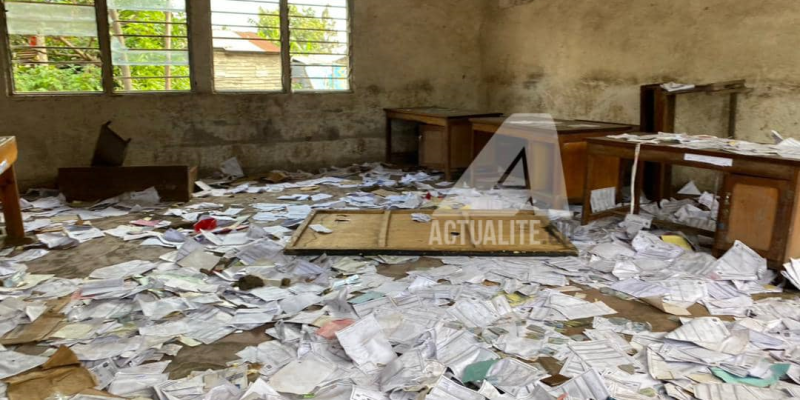 Le centre d'enrôlement des électeurs vandalisé à Goma 