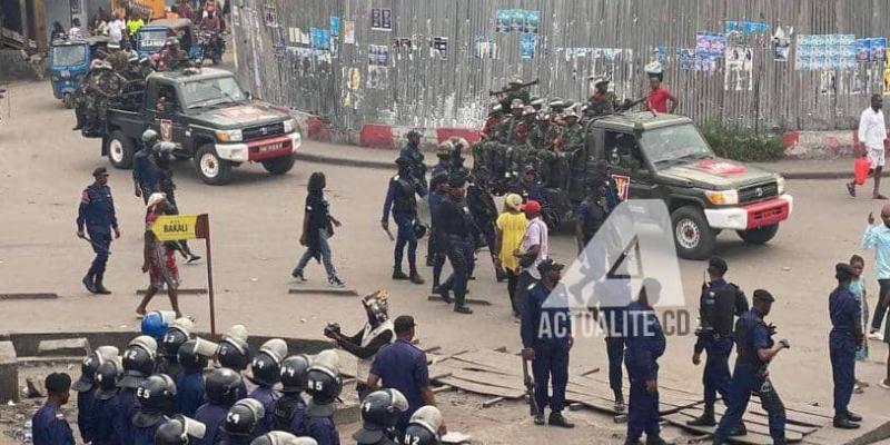 Militaires et policiers déployés pour réprimer la marche de l'opposition à Kinshasa