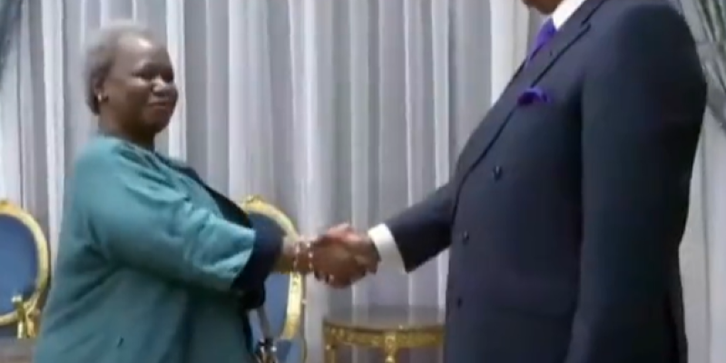 Bintou Keita et Sassou Nguesso