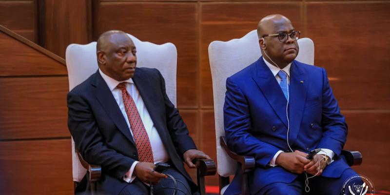 Félix Tshisekedi et Cyril Ramaphosa