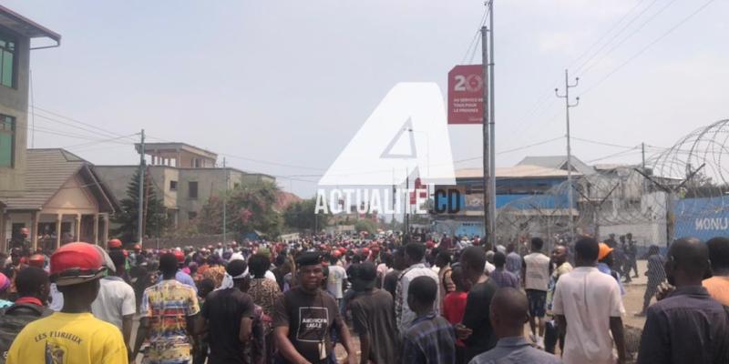 Manifestation anti-Monusco à Goma