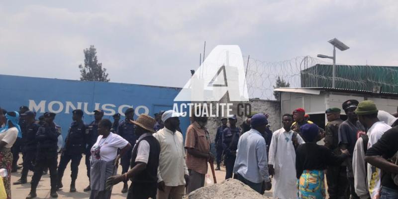 Manifestation anti-Monusco à Goma