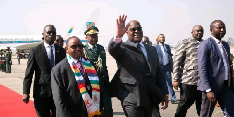 Félix Tshisekedi à Harare