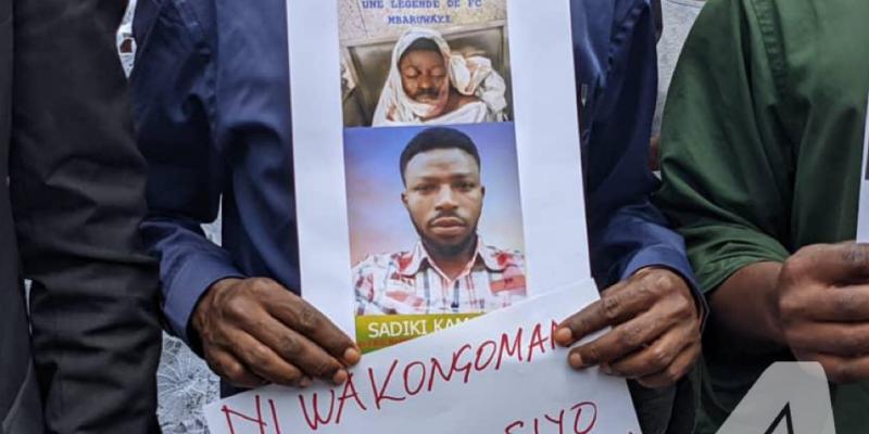 Manifestation des familles des victimes du carnage du 30 août à Goma. © Yvonne Kapinga/ACTUALITE.CD.