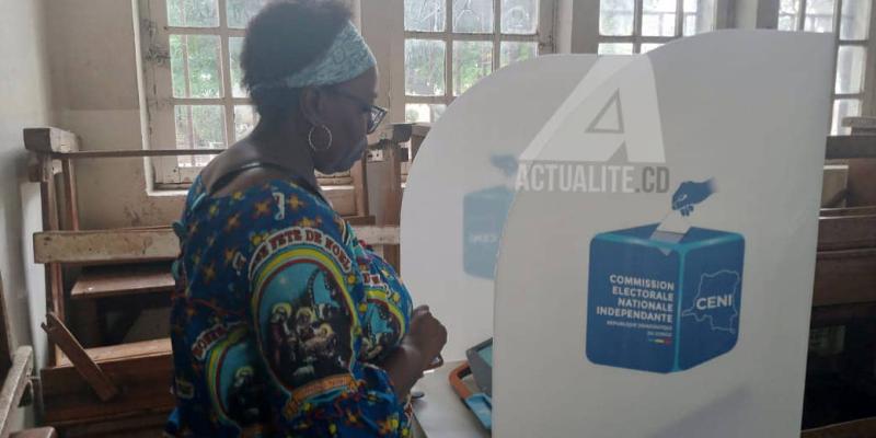 Un bureau de vote à Lubumbashi 