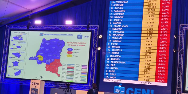 Les résultats partiels de la présidentielle 